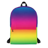 Bright Rainbow All Over Print Backpack