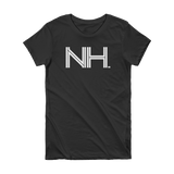NH - State of New Hampshire Abbreviation Short Sleeve Women's T-shirt