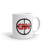CNN With Cross Hairs FAKE NEWS Funny Coffee Mug