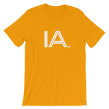 IA - State of IOWA Abbreviation T Shirt. Men's / Unisex short sleeve t-shirt