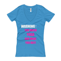 Warning: Too Much YOGA Can Make You Hot! - Women's V-Neck T-shirt