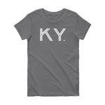 KY - State of Kentucky Abbreviation Short Sleeve Women's T-shirt