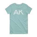 AK - State of Alaska Abbreviation - Short Sleeve Women's T-shirt