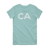 CA- State of California Abbreviation -Short Sleeve Women's T-shirt