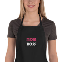 MOM BOSS - Home Cook Chefs Embroidered Apron