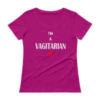 I'm A VAGITARIAN - Ladies' Scoopneck T-Shirt