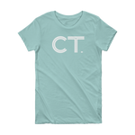 CT - Connecticut Abbreviation  Short Sleeve Women's T-shirt