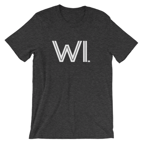 WI - State of Wisconsin Abbreviation - Men's / Unisex short sleeve t-shirt