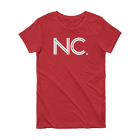 NC - State of North Carolina Abbreviation Short Sleeve Women's T-shirt