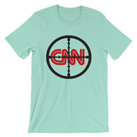 CNN With Cross Hairs Fake News - Men's Unisex short sleeve t-shirt