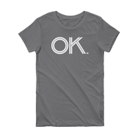 OK - State of Oklahoma Abbreviation Short Sleeve Women's T-shirt