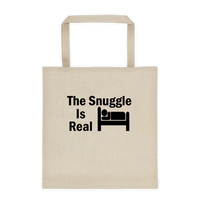 The Snuggle Is Real - Durable Canvas Tote bag