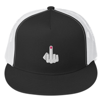 Middle Finger Flip Off Fuck You Embroidered Trucker Cap