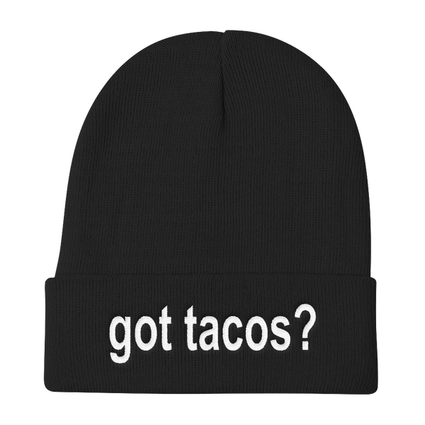 Got Tacos? Funny Taco Stocking Knit Beanie