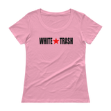 White Trash With Limited Rags Red Star Ladies' Scoopneck T-Shirt