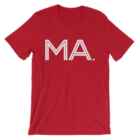 MA- State of Massachusetts Abbreviation - Men's /  Unisex short sleeve t-shirt
