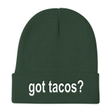 Got Tacos? Funny Taco Stocking Knit Beanie