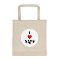 I Love Naps -  Durable Canvas Tote bag