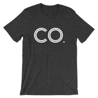 CO- State of Colorado Abbreviation Men' / Unisex short sleeve t-shirt