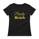 Beauty And The Beach - Ladies' Scoopneck T-Shirt