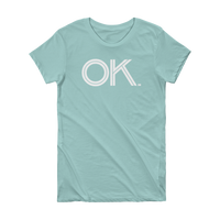 OK - State of Oklahoma Abbreviation Short Sleeve Women's T-shirt