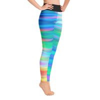 Gorgeous Rainbow Waves All Over Print Yoga Pants / Leggings