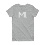 MI - State of Michigan Abbreviation Short Sleeve Women's T-shirt