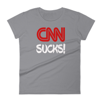 CNN Sucks! Fake News - Women's short sleeve t-shirt