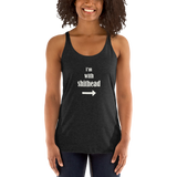 I'm With Shithead Women's Racerback Tank