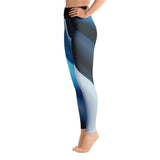 Blue Swirl All Over Print Yoga Pants / Leggings
