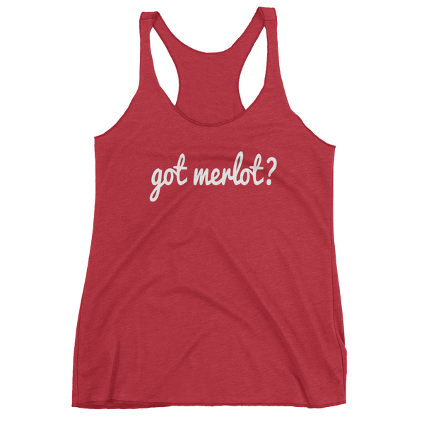 Got MERLOT? Women's Red Wine tank top