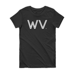WV - State Of West Virginia Abbreviation Short Sleeve Women's T-shirt