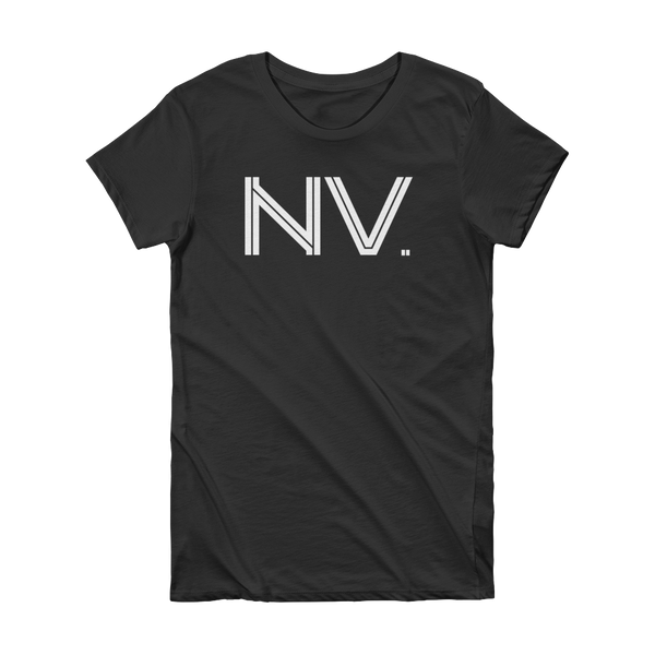 NV - State of Nevada Abbreviation Short Sleeve Women's T-shirt