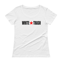 White Trash With Limited Rags Red Star Ladies' Scoopneck T-Shirt