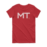 MT- State of Montana Abbreviation Short Sleeve Women's T-shirt