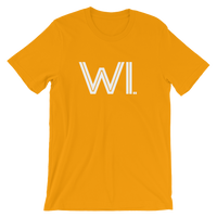 WI - State of Wisconsin Abbreviation - Men's / Unisex short sleeve t-shirt
