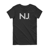 NJ - State of New Jersey Abbreviation Short Sleeve Women's T-shirt