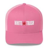 White Trash W/ Limited Rags Red Star Embroidered Trucker Cap