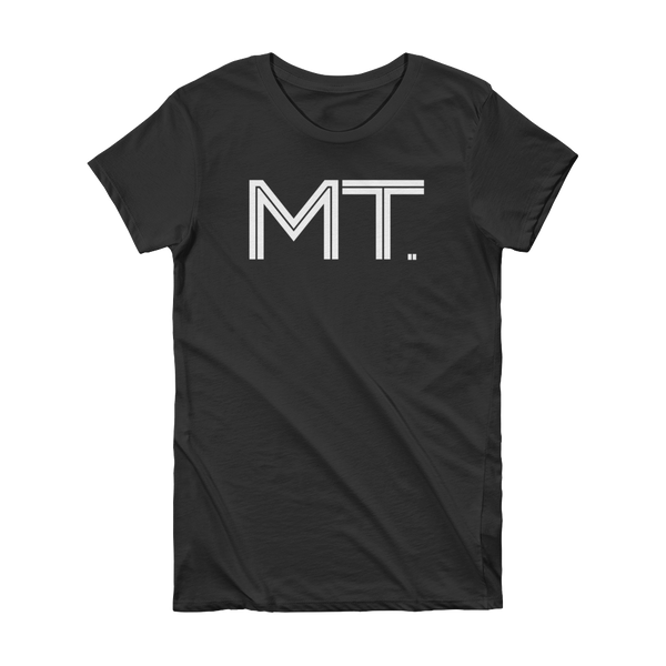 MT- State of Montana Abbreviation Short Sleeve Women's T-shirt