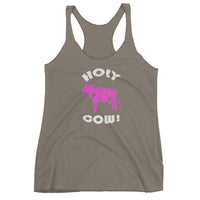 Holy Cow! Funny Cow Women's Racerback Tank Top