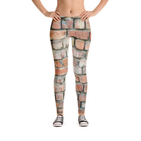 Brick Wall Pattern Leggings / Yoga Pants