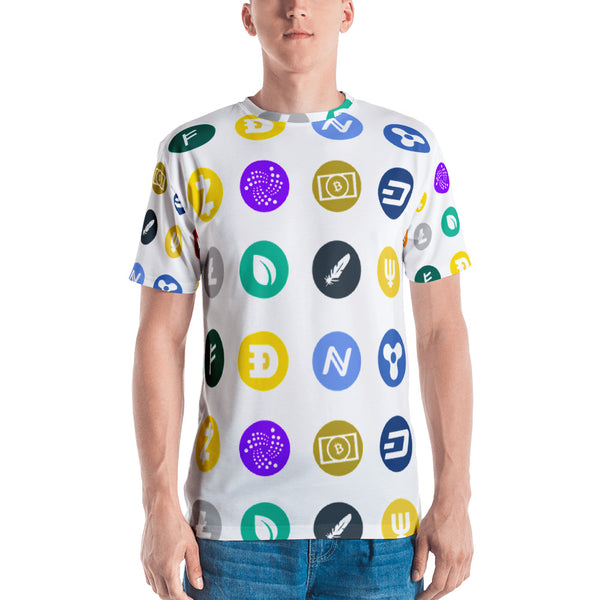 Cryptocurrency Icon All Over Print Men's T-shirt