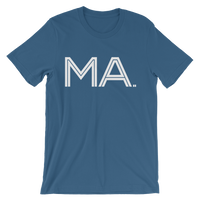 MA- State of Massachusetts Abbreviation - Men's /  Unisex short sleeve t-shirt