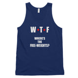 WTF - Where's The Free Weights? Classic tank top (unisex)
