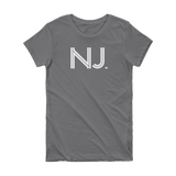 NJ - State of New Jersey Abbreviation Short Sleeve Women's T-shirt