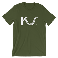 KS - State of KANSAS Abbreviation - Men's / Unisex short sleeve t-shirt