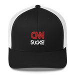 CNN SUCKS! Fake News Embroidered Trucker Cap