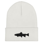 Trout Silhouette Cuffed Beanie Hat