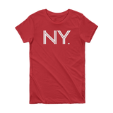 NY - State of New York Abbreviation Short Sleeve Women's T-shirt