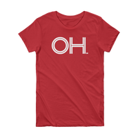 OH - State of Ohio Abbreviation Short Sleeve Women's T-shirt